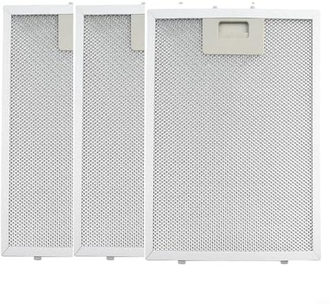 Filtro de repuesto para campana extractora de cocina, 290 x 240 x 9 mm, filtros de grasa de acero inoxidable, filtro de grasa de malla metálica para campana extractora de cocina (3 unidades)