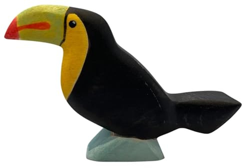HolzWald - 5901 - Vögel, Tukan, Holz, Handarbeit, 9cm x 6cm x 2cm