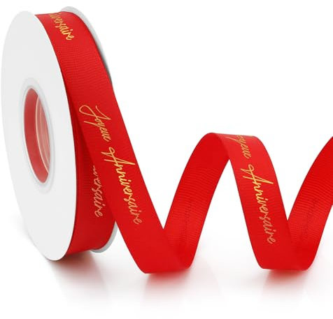 Ruban Satin Ruban Rouge 15mm 23m Noel Cadeau Emballage Joyeux Anniversaire Decoration Ruban Tissu Ruban Rouge Satin Ruban Couture Ruban Soie Ruban Decoratif Happy Birthday Decoration Anniversaire