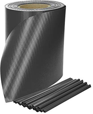 JORON Valla de protección visual de 35 m x 19 cm, incluye 20 clips, lámina de protección visual de PVC para vallas de doble varilla, valla de jardín (antracita)