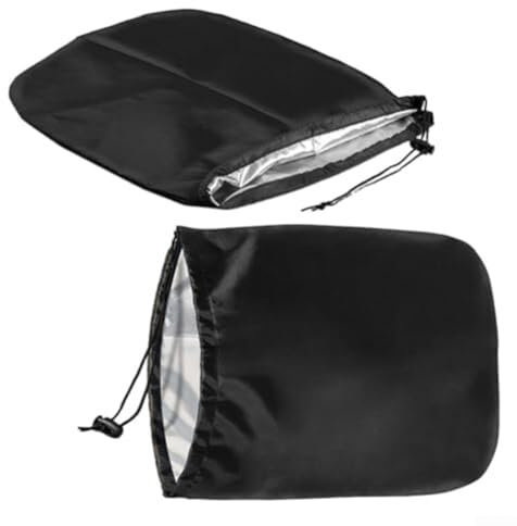 Zilimontt Paquete de 2 fundas protectoras para espejo retrovisor de coche, tela Oxford, protección contra nieve y hielo, protege los espejos del vehículo del clima invernal