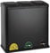 EVRE 60 L Kitchen Waste Rubbish Recycling Bin 3 x 20 Litre Triple Compartment Separation with Removable Plastic Buckets, Odour Seal, Smudge & Fingerprint Resistant (Black)