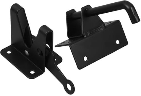 Homoyoyo Türriegel Für Sichtschutzzäune Selbstverriegelndes Schiebetürschloss Automatischer Torverschluss Robustes Türscharnierschloss Sicherheitssystem Für Außentore