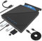 Custom Catch 8in1 External Blu-ray Drive USB 3.0 Type-C，Portable Blu Ray Drive, Player Blu Ray Burner, Portable 3D CD DVD Burner Optical Bluray Drive for Laptop PC Desktop Windows 11 10