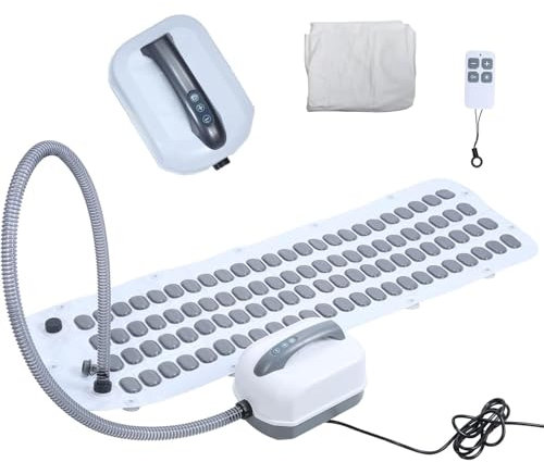 ZephyrGlow Portable Spa Bubble Bath Machine w/Air Bubble Jets, Non-Slip Mat & Pillow Included, Adjustable Bubble Settings for Relaxation,124cm
