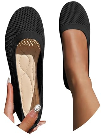 Sunnyuk Damen Ballerinas Elegant Bequem Weite H Balerinaschuhe Sommerschuhe Sportlich Ballerina Schuhe Riemchenballerina Flache Trachtenschuhe Gymnastikschuhe Mittelalter