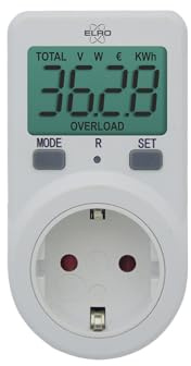 ELRO EM1000 Plug-in Energiemessgerät | Einblick in Energieverbrauch und Kosten | bis 3600W