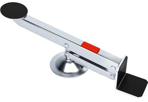 bssmmai Elevador de puertas y placas, fuerza máxima de elevación de 120 kg, orientable con palanca antideslizante, elevador para muebles, elevador de pies, elevador para puertas, ajuste