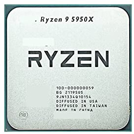 R 9 5950X Neu R9 3,4 GHz 16 Kerne 32 Threads 7NM L3=64M 100-000000059 Unterstützt Desktop-CPU-Gaming-Sockel AM4