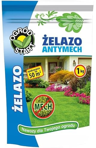 Solfato di ferro 1kg - antimuschio per prato - concime granulare - 50m2