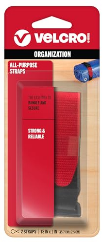 Velcro brand – multiuso cinghie – 45,7 x 2,5 cm multiuso da polso, 2 ct. – nero
