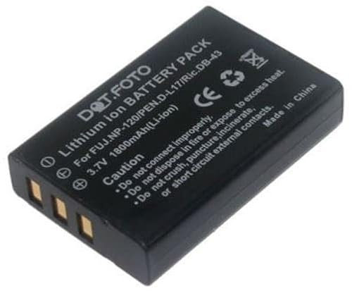 Dot.Foto NP-120 Premium 3.7v / 1800mAh Rechargeable Battery for Fujifilm FinePix F10, F11, M603