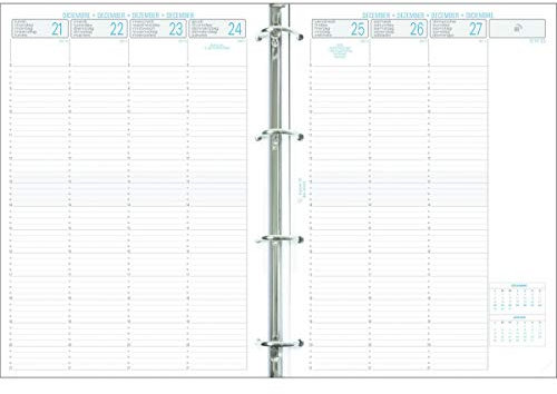 Exacompta – 29272E – Nachfüllset Exatime 29 Jahreswochenkalender, – 1/4 Std. für 1/4 Std. – 210 x 297 mm – Januar 2018 bis Januar 2019