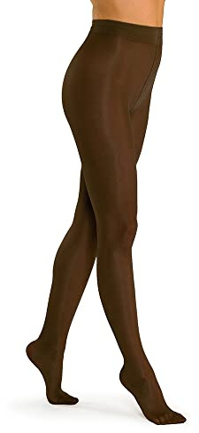 SOLIDEA Damen-Strumpfhose Venus 70 abgestufte Kompression 12/15 mmHg Strumpfhose mit abgestufter Kompression für Frauen, Strumpfhosen 70 Geld (Moka, 46)
