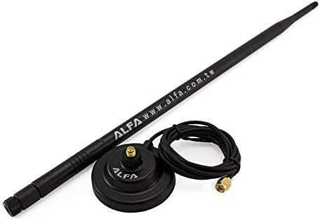 Alfa Network ARS-N19M - Antena 9 dBi + Base magnética, 2.4 GHz, Bolsa de plástico preámbulos