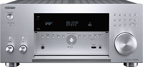 Onkyo TX-RZ900 (S) Récepteur Home Cinéma 7.2 canaux (Dolby Atmos, DTS-X, HDCP 2.2, THX Select2 Plus, 200 W Canal, Hires Audio, Bluetooth/WiFi/AirPlay, Services Musique), Argent