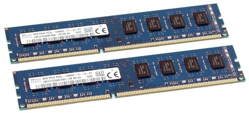 SK Hynix Hmt41gu6bfr8 a-pb 2 x 8 Go (16 Go Total) 2Rx8 Pc3l-12800u mémoire pour PC de bureau
