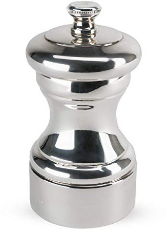 PEUGEOT - Pfeffermühle Mignonette 10 cm - Stahlmahlwerk - Klassische Mahlgradeinstellung - Versilberter Edelstahl