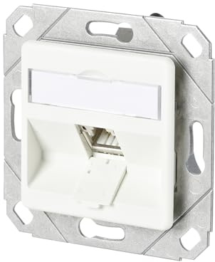 METZ CONNECT C6Amodul 1 Port 180°M UPk-Dose, reinweiß RAL9010