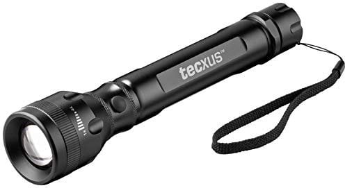 Tecxus rebellight X300 LED Stab-Taschenlampe super hell mit Boost- und Dimmfunktion