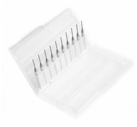 10 Pcs Carbide Micro Drill Bits 0.3 to 1.2 mm for PCB, Jewelry, Resin, Plastic & DIY Crafting