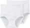 Schiesser Damen 2-Pack Taillenslip - Weiss - Größe 42