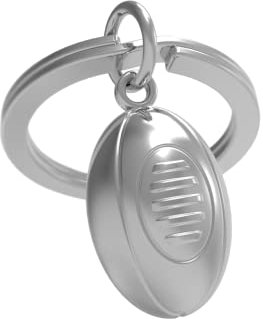METALMORPHOSE - Porte-clés Métal 3D Ballon de Rugby - Cadeau Jeux Olympiques Pour Rugbyman - Pour les Passionnés de Sport - MTM046