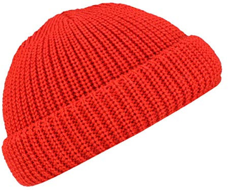 Rassow Fischerpudel Strickmütze aus Schurwolle - Rot (15) - One Size