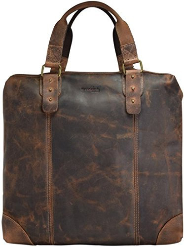 Greenland Nature Classic Handtasche Leder 37 cm