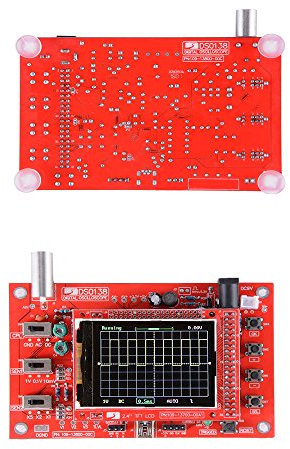 Fully Assembled DSO138 2.4 TFT Screen Digital Oscilloscope Kit (1Msps, 12Bit) + Probe w/Waveform Parameter Display