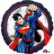 Amscan 3553201 Folienballon Superman, Mehrfarbig