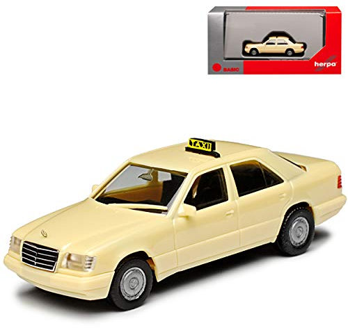 Mercedes-B E-Klasse W124 Limousine Taxi 1984-1997 H0 1/87 Herpa Modell Auto mit individiuellem Wunschkennzeichen