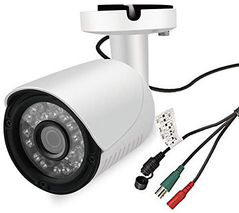 Myada Cámara De Seguridad 2MP, 1080P Hybrid 4 in1 Bullet CCTV Cámara HD CCTV Cámara 3000TVL, 4 IN 1,Lente de 3.6mm, 12PCS SDM Led, Apoyo UTC, BNC, IP66 Impermeable, HD TVI/CVI/AHD/CVBS Switchable