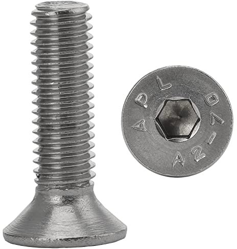 Senkkopfschrauben M10x20 Edelstahl (20 Stück) Innensechskant Edelstahlschrauben DIN 7991 FASTON®