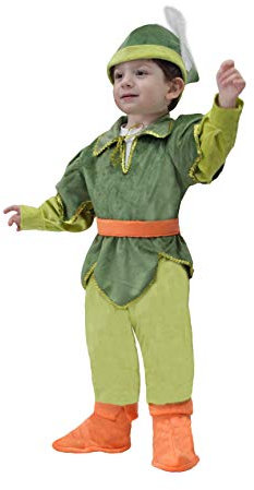 Costume Peter Pan Prima Infanzia Vestito Carnevale (25/36mesi)