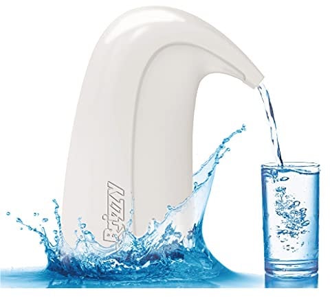 BRIZZY Depuratore Purificatore Antibatterico da rubinetto Ultra compatto, per Acqua Potabile Microfiltrata Sistema di Filtrazione per Rubinetto. Certificato e Made in Italy (Grigio Siderale)