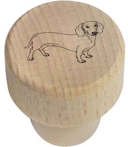 19mm 'Dachshund' Wooden Bottle Stopper/Cork (BS00020953)