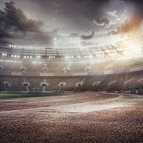 Muralo Fotomural autoiluminante, 90 x 60 cm, diseño de estadio juvenil en 3D, 90 x 60 cm