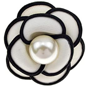 Broche Camélia Automne Hiver Nouveau Vent Froid Vêtements Filles Fête Broches Accessoires Épingles Broches pour Femmes Écharpe Chemise Manteau Col Bijoux Accessoires Cadeau, Métal