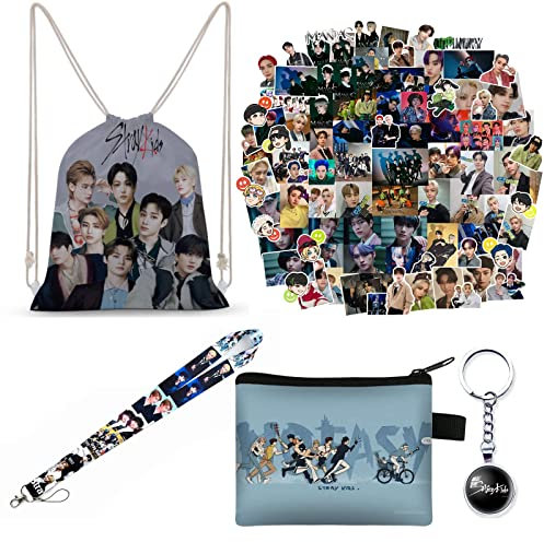 ZPPLD Stray Kids Fan Item: Backpack, Sticker, Lanyard, Key Ring, Tip Purse