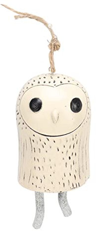 Harz-Tier-Windspiele, rustikale Anima-Windglocke zum Aufhängen, handgefertigt, süße Gartendekoration, Windglocke für Gärten, Hinterhöfe, Bäume, Höfe, Innen- und Außenbereich, Dekoration(Eule)