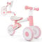 COSTWAY Kinder Laufrad, Balance Bike klappbar, Lauflernrad mit Verstellbarer Sitzhöhe, Kinderlaufrad 12-36 Monate Baby, Erste Fahrrad Geschenk (Rosa)