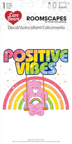 Care Bears – 10,2 x 20,3 cm Aufkleber – kein Polybeutel 4 Farben Aufkleber – 4 x 8 – kein Polybeutel