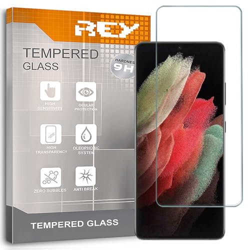 REY 3X Protector Pantalla para Samsung Galaxy S23, Cristal Vidrio Templado Premium