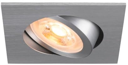 SLV NEW TRIA 68, Deckeneinbauleuchte, quadratisch, max. 10W GU10, aluminium