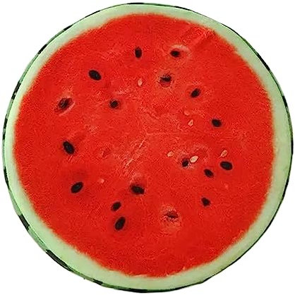 PRETYZOOM Rundes Sitzkissen Wassermelone Süßes Obstdesign Weiches Polster Für Stühle Wohnzimmer Kinderzimmer Esszimmer Modisches Einfach Zu Reinigendes Sitzauflagen-Kissen