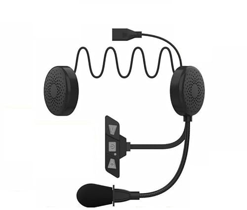 INF Bluetooth-Kopfhörer, Motorradhelm-Headset Bluetooth 5.2, Stabile drahtlose Übertragung, Ultraniedriger Stromverbrauch, Passend für die meisten Helme