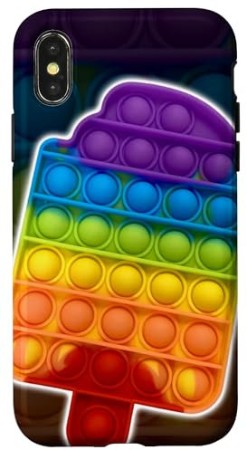Pop It Popsicle Grübchen Zappeln Angst ADHS Hülle für iPhone X/XS