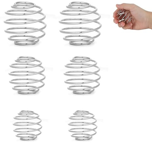 BooMetCheer 6 Pcs Multi-Size Shaker Balls for Protein Shakes,Milkshake and Salad Dressing,Stainless Steel Shaker Ball,Blender Ball Replacement