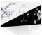 Black White Cherry Blossom Mouse Pad Large Japanese Sakura Death Life Flower Desk Mat 60X35 cm Non-Slip Rubber Base Stitched Edge Large XL Playmat for Keyboard Gaming Laptop Desktop,24x14 Inch